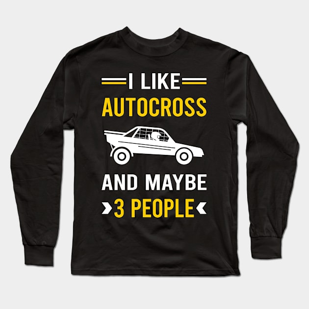 3 People Autocross Long Sleeve T-Shirt by Bourguignon Aror